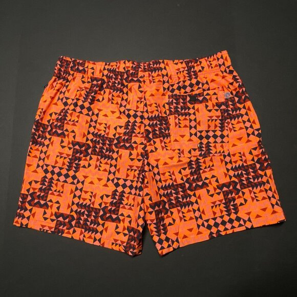 NWT Mr Swim - Swim Trunks - Multicolor Geometric Print - Inner Mesh Lined - Picture 5 of 9